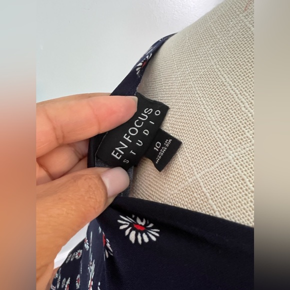 ENFOCUS summer midi dress sz 10 - Picture 5 of 5